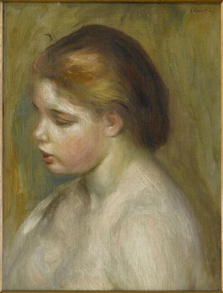 Jeune femme nue en buste_0