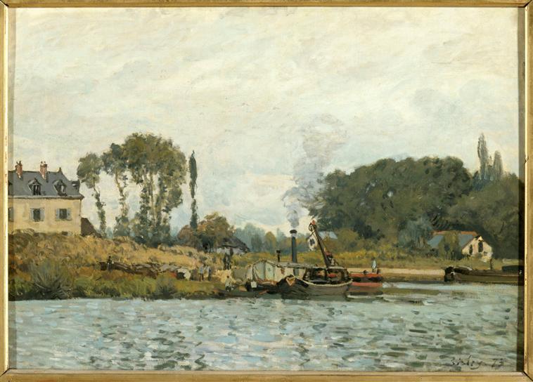 Bateaux à l'écluse de Bougival_0