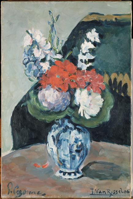 BOUQUET DANS UN VASE DE DELFT_0