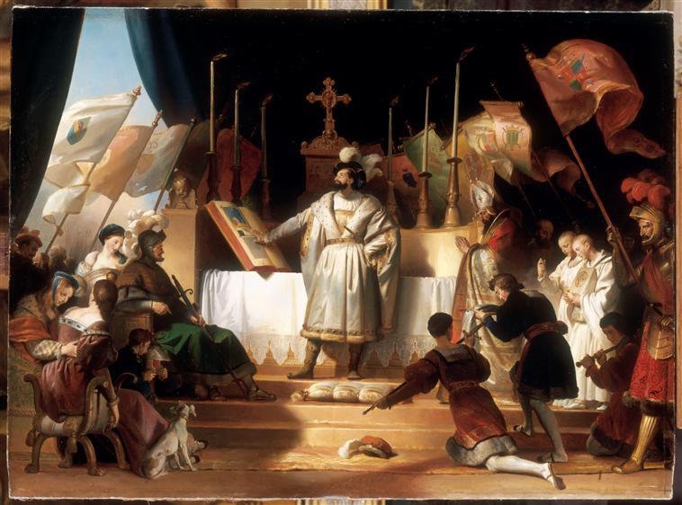 François Ier armé chevalier par Bayard. 14 septembre 1515_0