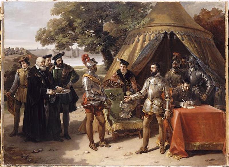 François de Lorraine, duc de Guise, recevant la reddition des troupes espagnoles après la prise de Thionville, 23 juin 1558_0