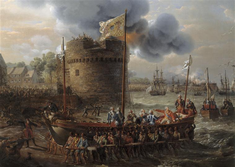 LOUIS XVI VISITE LE PORT DE CHERBOURG. 23 JUIN 1786_2