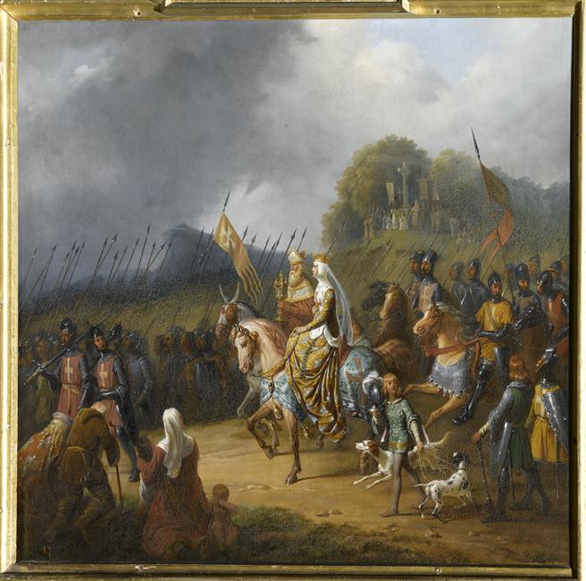 MARGUERITE DE FRANCE MENE LES HONGROIS A LA CROISADE.1196_0