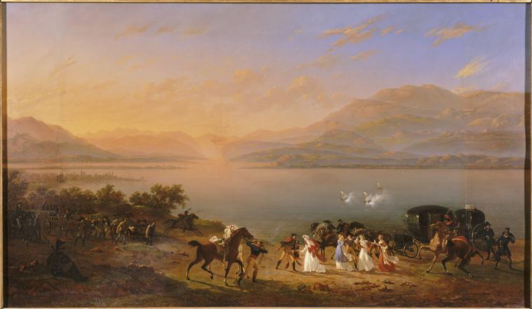 VUE DU LAC DE GARDE OU JOSEPHINE AU LAC DE GARDE_0