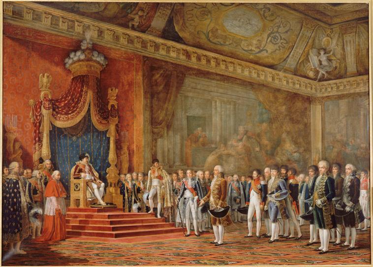 La députation du sénat romain offrant ses hommages à Napoléon 1er. 16 novembre 1805_0