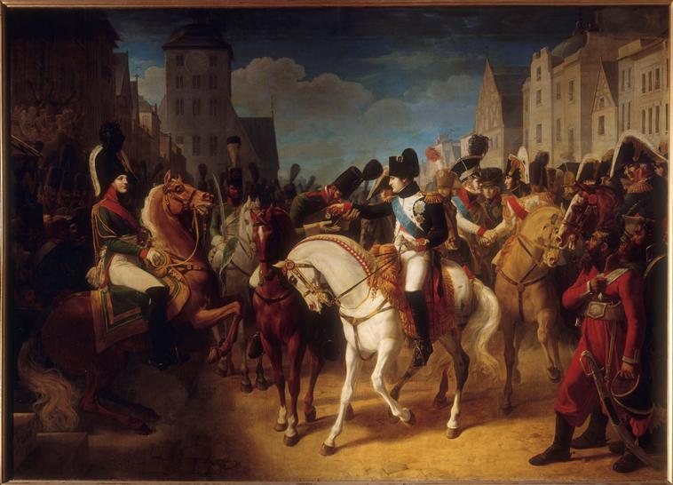 Napoléon décore à Tilsitt un soldat de l'armée russe de la croix de la Légion d'honneur, 9 juillet 1807_0