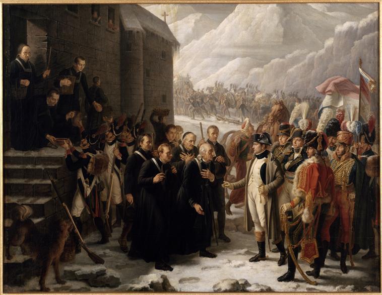 Le premier consul visite l'hospice du mont Saint-Bernard, 20 mai 1800_0