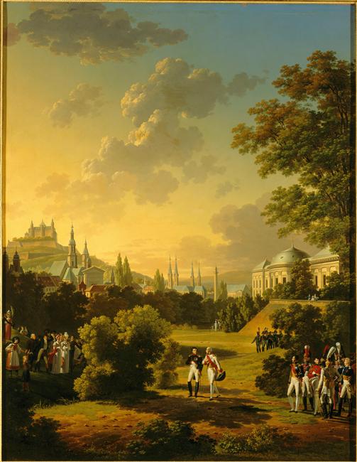 ENTREVUE DE NAPOLEON ET DU GRAND DUC FERDINAND A WURTZBOURG. OCTOBRE 1806_0
