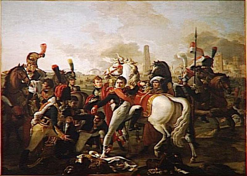 NAPOLEON BLESSE DEVANT RATISBONNE.23 AVRIL 1809_0