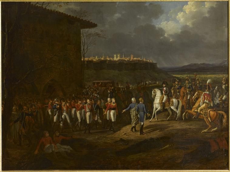 Napoléon à Astorga, se fait présenter les prisonniers anglais, janvier 1809_0