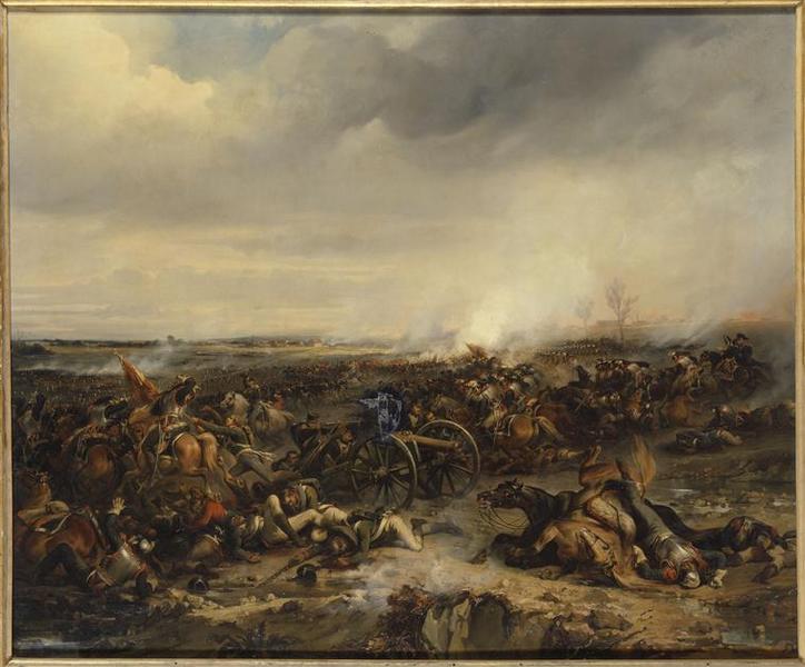 Combat du champ Aubert, 10 février 1814, Jean Charles Langlois, 1840