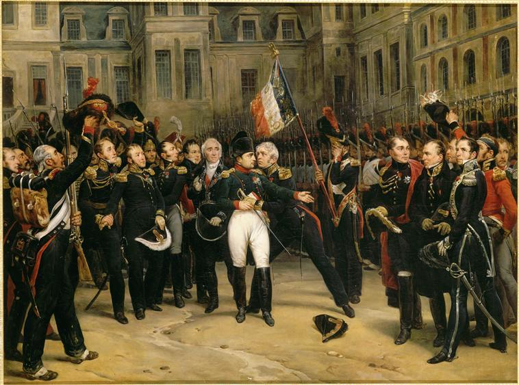 Adieux de Napoléon à la garde impériale à Fontainebleau, 20 avril 1814_0