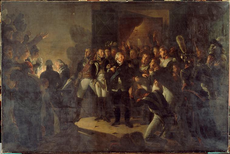 Adieux de Louis XVIII quittant le palais des Tuileries. Nuit du 20 mars 1815_0