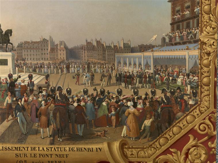 INAUGURATION DE LA STATUE D'HENRI IV SUR LE PONT-NEUF EN PRESENCE DE LOUIS XVIII. 25 AOUT 1818_1