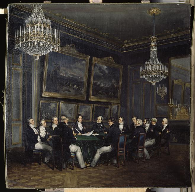 LE DUC D'ORLEANS SIGNE LA PROCLAMATION DE LA LIEUTENANCE GENERALE DU ROYAUME. 31 JUILLET 1830_0