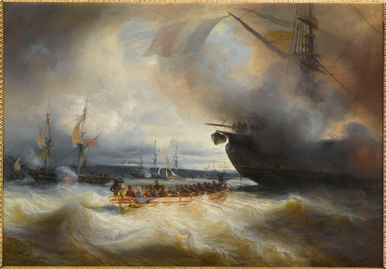 LOUIS-PHILIPPE ET SA FAMILLE DANS LA RADE DE CHERBOURG. 3 SEPTEMBRE 1833_0