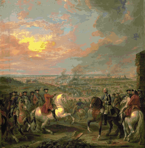 EPISODE DU COMBAT DE MELLE.1745 ; DIT AUTREFOIS BATAILLE DE FONTENOY_0