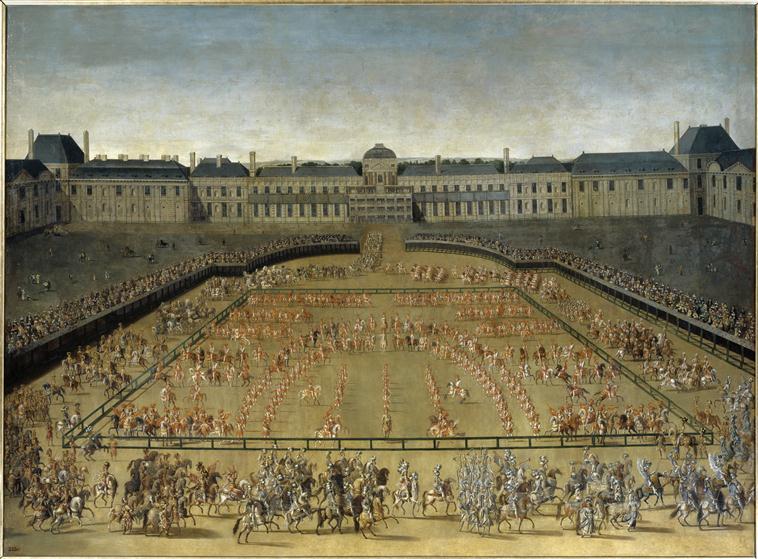 Carrousel donne par Louis XIV dans la cour du palais des Tuileries. 5 juin 1662_0