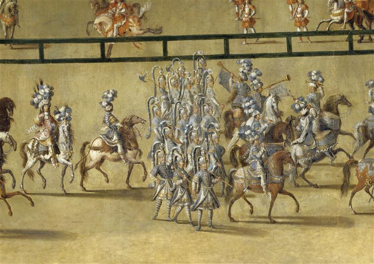 Carrousel donne par Louis XIV dans la cour du palais des Tuileries. 5 juin 1662_3