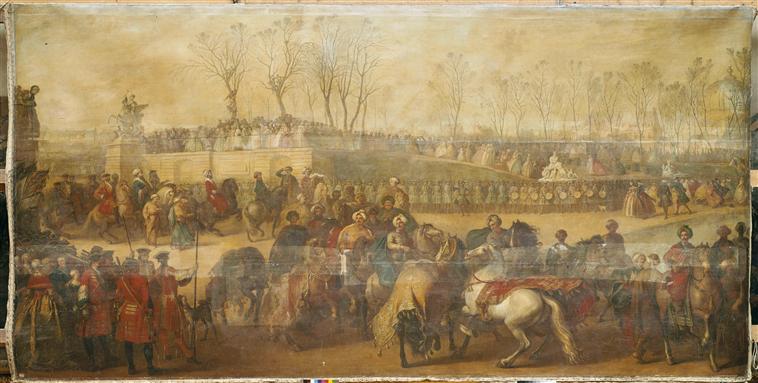 Mehemet Effendi, ambassadeur turc, arrive aux Tuileries. 21 mars 1721_0