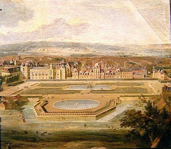 VUE DU CHATEAU ET DES JARDINS DE FONTAINEBLEAU_4