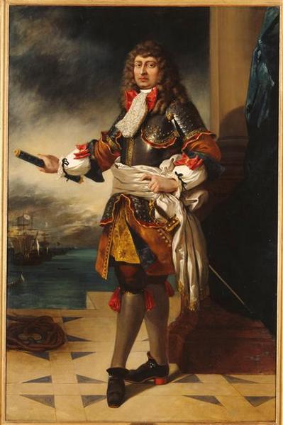 ANNE-HILARION DE COTENTIN, COMTE DE TOURVILLE, MARECHAL DE FRANCE (1642-1701), Eugène Delacroix, 1835