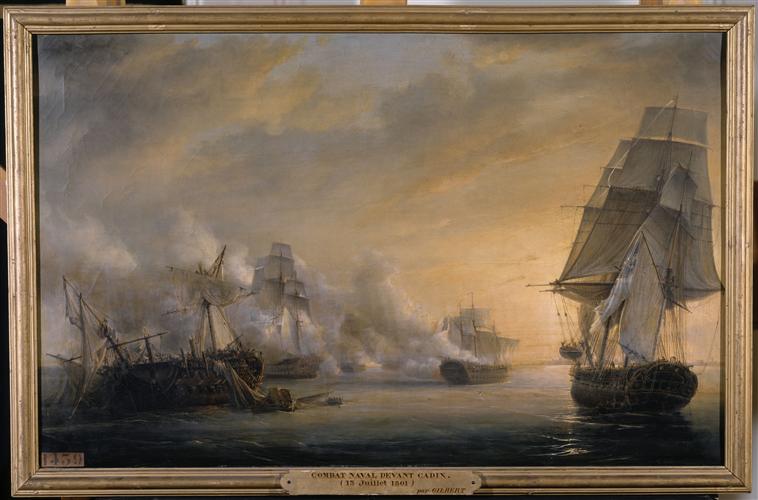 COMBAT NAVAL DEVANT CADIX. 13 JUILLET 1801_0