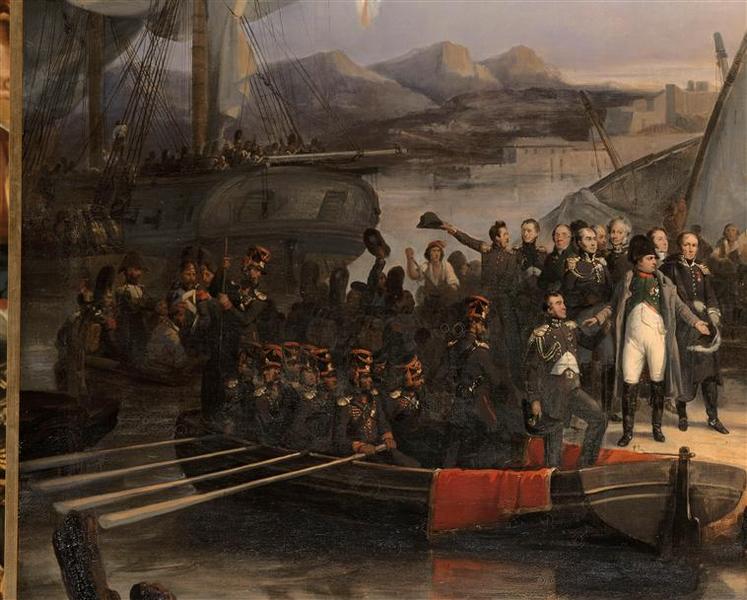 Napoléon part de l'île d'Elbe pour revenir en France, 1er mars 1815_1