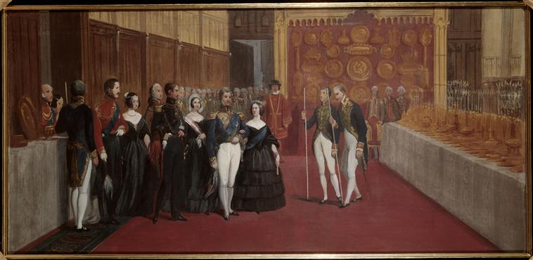 ARRIVEE DE LOUIS-PHILIPPE A WINDSOR. 8 OCTOBRE 1844_0