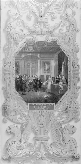 FONDATION DE L'ACADEMIE. JANVIER 1634, Hippolyte Lecomte, 1840
