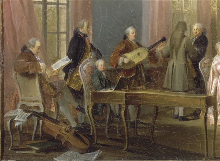 LE THE A L'ANGLAISE DANS LE SALON DES QUATRE GLACES, AU TEMPLE, AVEC TOUTE LA COUR DU PRINCE DE CONTI.1766_2