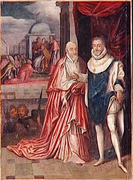 Henri IV et le cardinal Alexandre  de Médicis_0