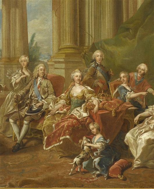 PHILIPPE V, ROI D'ESPAGNE, ET SA FAMILLE EN 1745_2