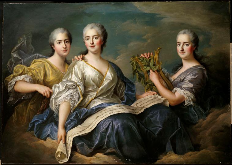 MESDAMES ADELAIDE, VICTOIRE ET SOPHIE, François Hubert Drouais, 1770-1774