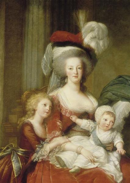 Marie-Antoinette de Lorraine-Habsbourg, reine de France et ses enfants_4