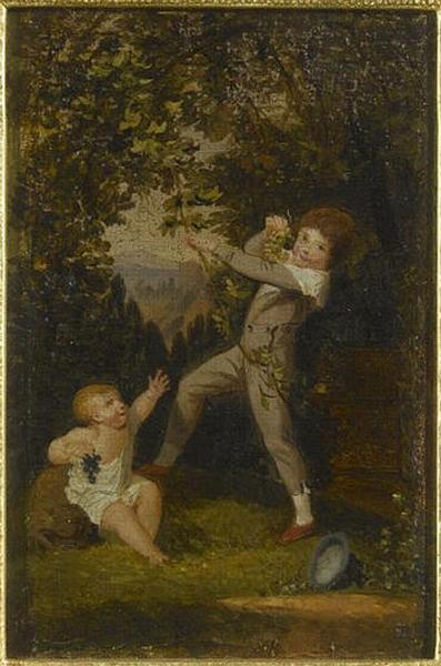 1. AUGUSTE-FREDERIC, DUC DE SUSSEX (1773-1843) ; 2. HENRIETTE-MARIE BERWICK, MARQUISE D'AYLESBURY ; 3. SIR GEORGE WEBSTER, MARQUIS D'AYLESBURY ; 4. ENFANTS CUEILLANT DU RAISIN_3
