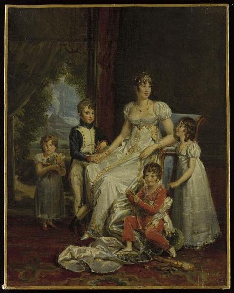 MARIE-ANNUNCIADE-CAROLINE BONAPARTE, REINE DE NAPLES, ET SES ENFANTS_0