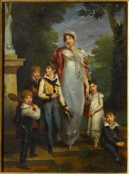 LA MARECHALE LANNES, ET SES CINQ ENFANTS_0