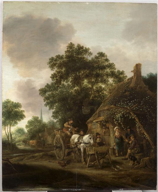LA HALTE DEVANT L'AUBERGE_0