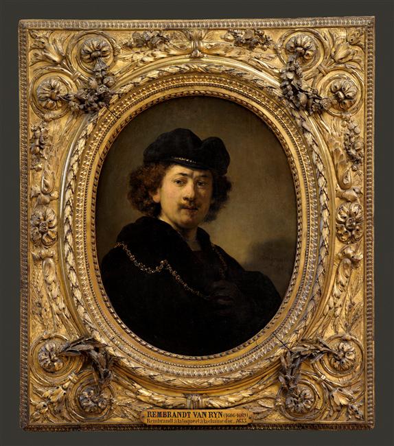 REMBRANDT A LA TOQUE ET A LA CHAINE D'OR_1