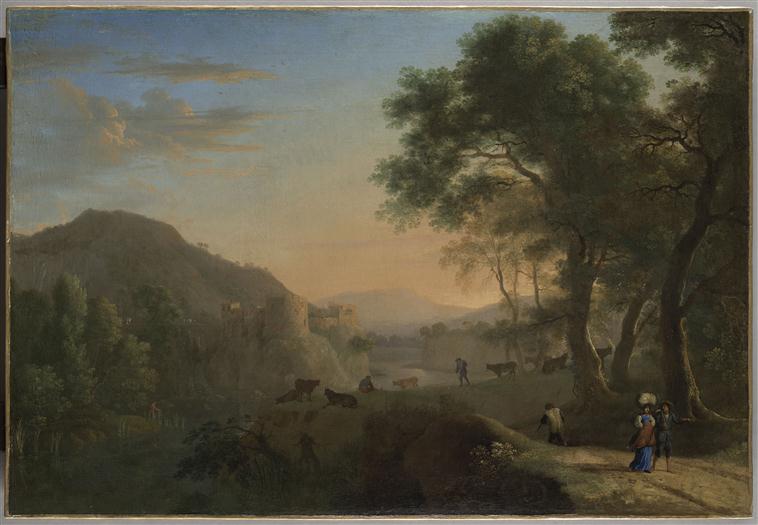 Site d'Italie. Soleil couchant_0