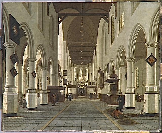 Intérieur de l'Oude Kerk à Delft_0