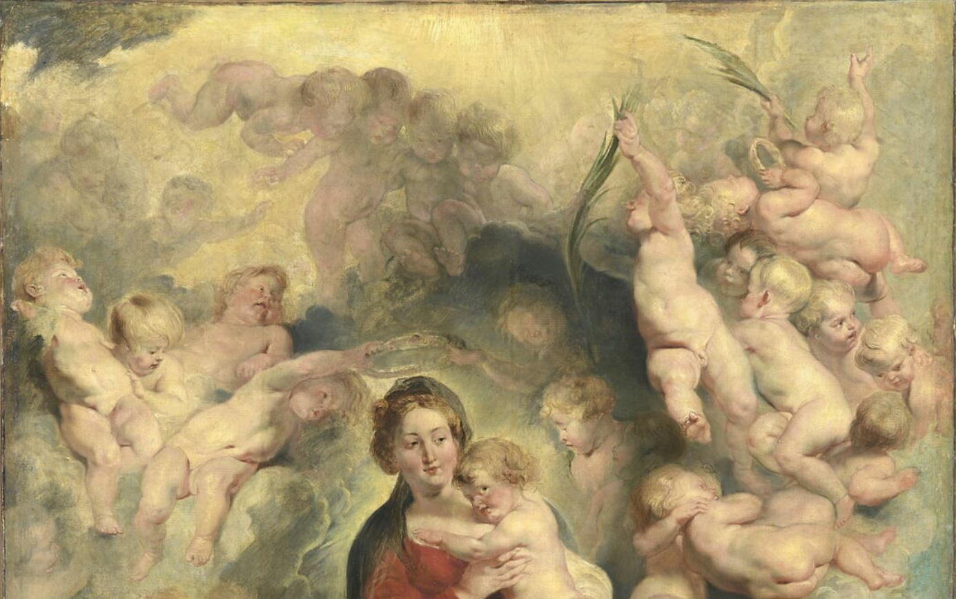 LA VIERGE ENTOUREE DES SAINTS INNOCENTS DITE'LA VIERGE AUX ANGES'_1