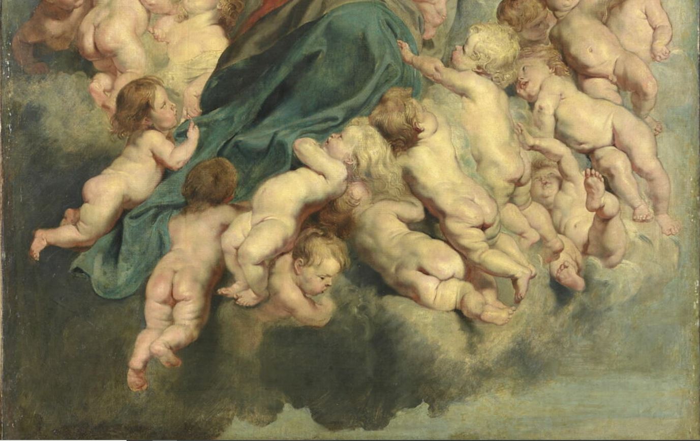 LA VIERGE ENTOUREE DES SAINTS INNOCENTS DITE'LA VIERGE AUX ANGES'_3