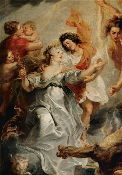 LA RECONCILIATION DE LA REINE ET DE SON FILS APRES LA MORT DU CONNETABLE LE 15 DECEMBRE 1621_1