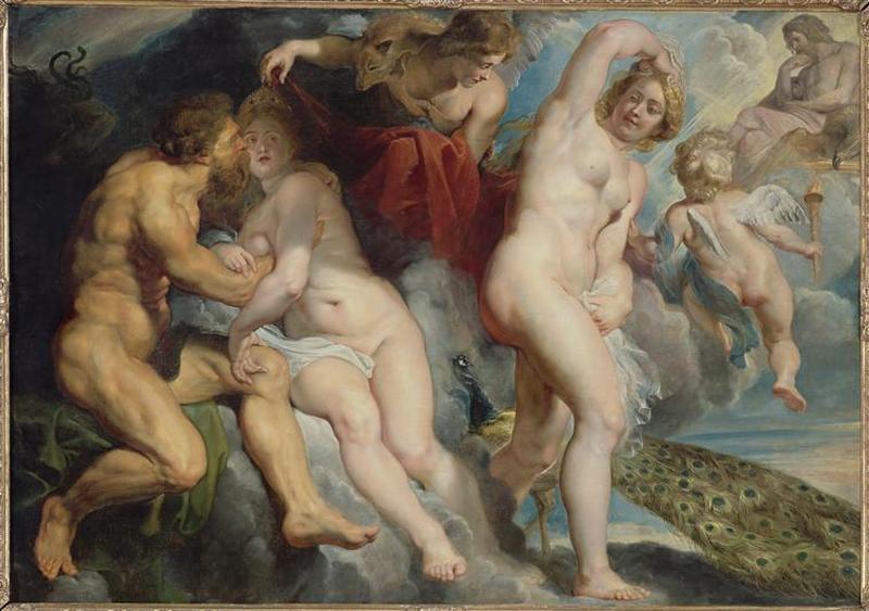 Ixion roi des lapithes trompé par Junon_0