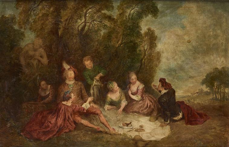 LE REPAS CHAMPETRE, Jean-Baptiste Pater, 1ère moitié 18e siècle