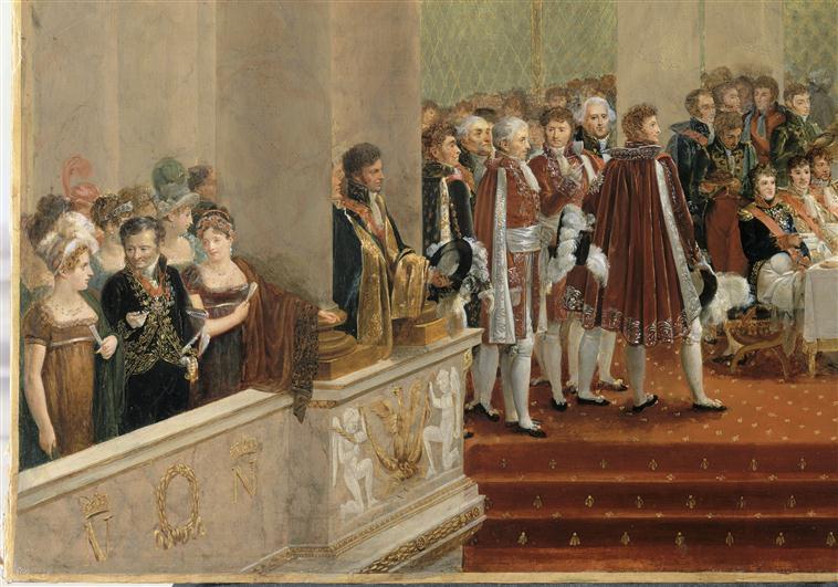 Mariage de Napoléon Ier et de Marie-Louise. 2 avril 1810 ; Banquet du mariage de Napoléon et de Marie-Louise dans la salle de spectacle des Tuileries (autre titre)_4