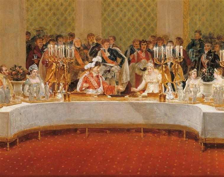 Mariage de Napoléon Ier et de Marie-Louise. 2 avril 1810 ; Banquet du mariage de Napoléon et de Marie-Louise dans la salle de spectacle des Tuileries (autre titre)_2