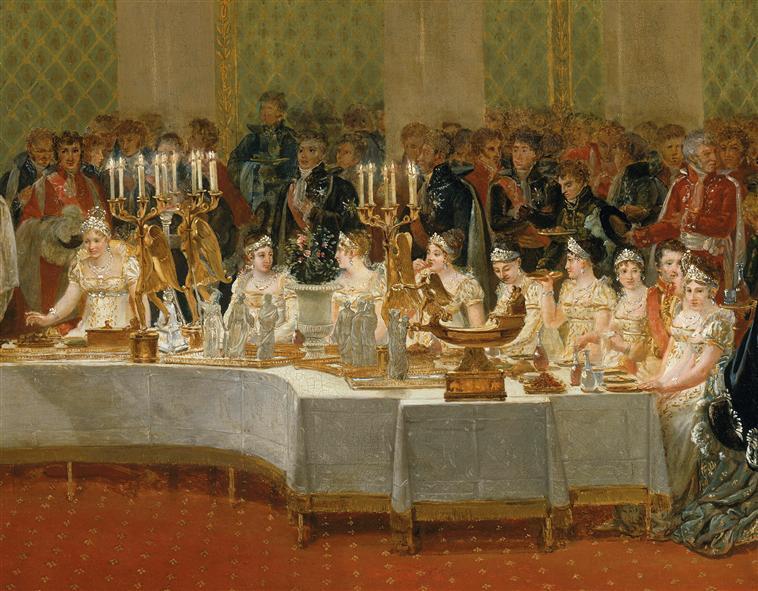 Mariage de Napoléon Ier et de Marie-Louise. 2 avril 1810 ; Banquet du mariage de Napoléon et de Marie-Louise dans la salle de spectacle des Tuileries (autre titre)_3